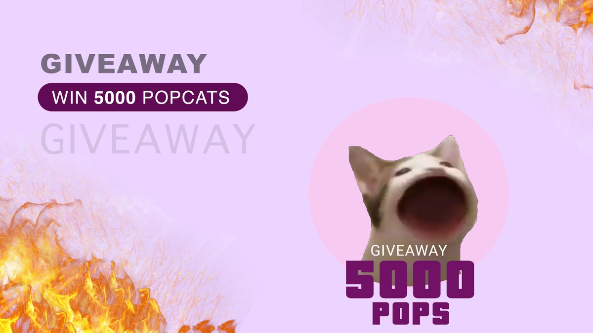 shitcoinputin's tweet photo. 🎉 GIVEAWAY 🎉 As $POPCAT is a community token, I'm excited to give back to you all! 🚀

Win 5000 $POPCAT! Here's how:

1️⃣ Follow me @shitcoinputin
2️⃣ Follow @POPCATSOLANA
3️⃣ Follow @themorganone 
4️⃣ Like & RT this post!

🗓 Winner announced on Jan 1, 2024

Don't miss out and keep popping pop pop pop pop

$WIF $SOL #CryptoGiveaway #SOLANA #AIRDROP $BONK