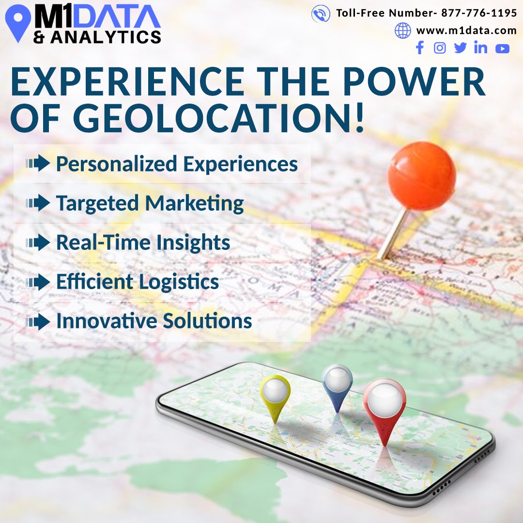 M1Data's tweet image. Geolocation isn't just about maps; it's a game-changer that offers endless possibilities! Ready to explore the incredible benefits of #Geolocation? 🌍✨ Embrace this powerful tool and transform the way you connect with your audience! #LocationTechnology #PersonalizedExperiences