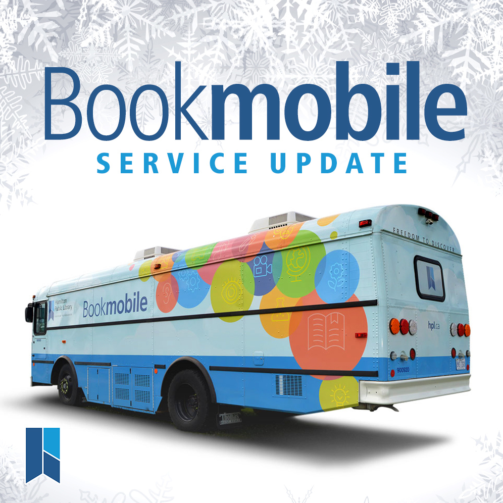 HamiltonLibrary's tweet photo. Bookmobile service operates on a holiday schedule from December 27 to 30 this week. Visit our website at https://t.co/DCjLoHA0JX for the adjusted times to load up on your #holidaybreak reads.
#HamOnt #libraryonwheels #libraries #reading https://t.co/EqxXTSdLZB