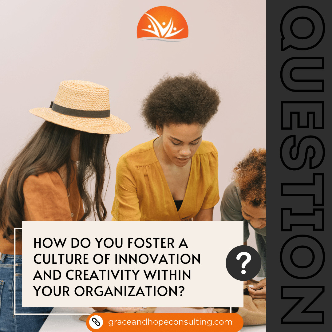 How do you foster a culture of innovation and creativity within your organization?

#InnovateCulture #CreativeRevolution #InnovationMinds #CultivateCreativity #InnovativeWorkplace #CreativeLeadership #CultureOfInvention #InspireInnovation #BreakTheNorms #InnovateTogether