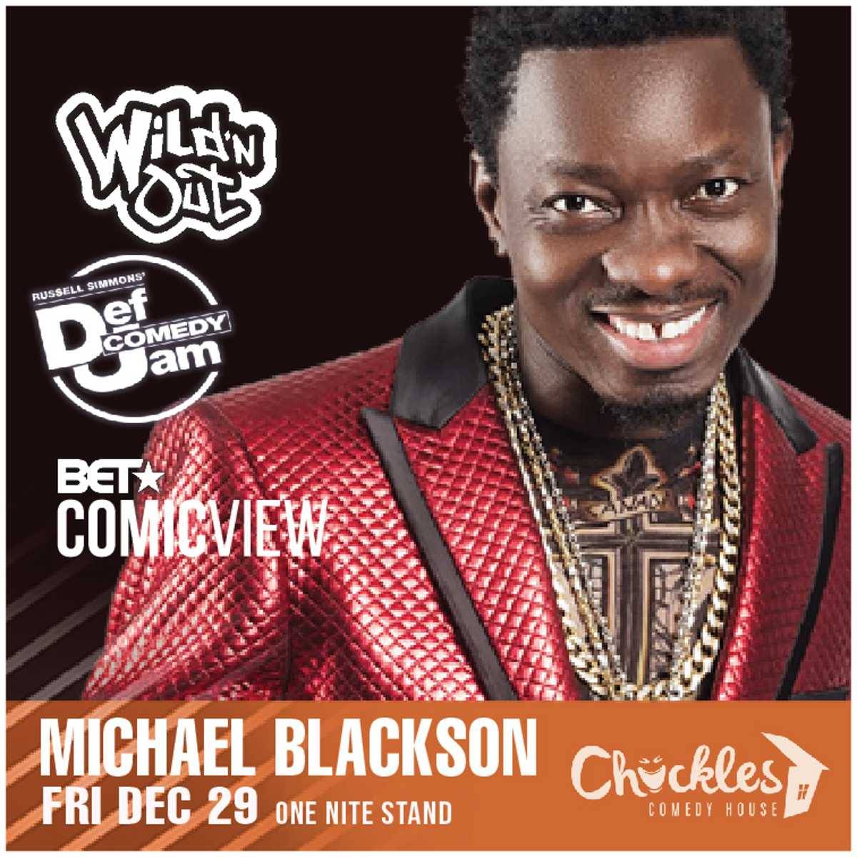 MICHAEL BLACKSON is going to bring it 🤣 Come laugh with us on Friday, December 29th. This will be a show to remember. Get tickets now! Hit the link memphis.chucklescomedyhouse.com 

#Memphis #chucklescomedyhouse #comedy