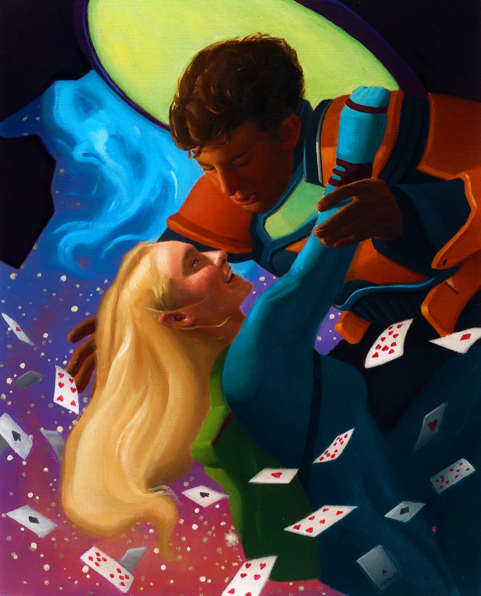 ArthurHaywood's tweet photo. Falling Star
Oil, 8 x 10 inches

Illustration in Space and Time Magazine #142 for short story "Solitaire" by Benjamin Henry. https://t.co/60baibiapY