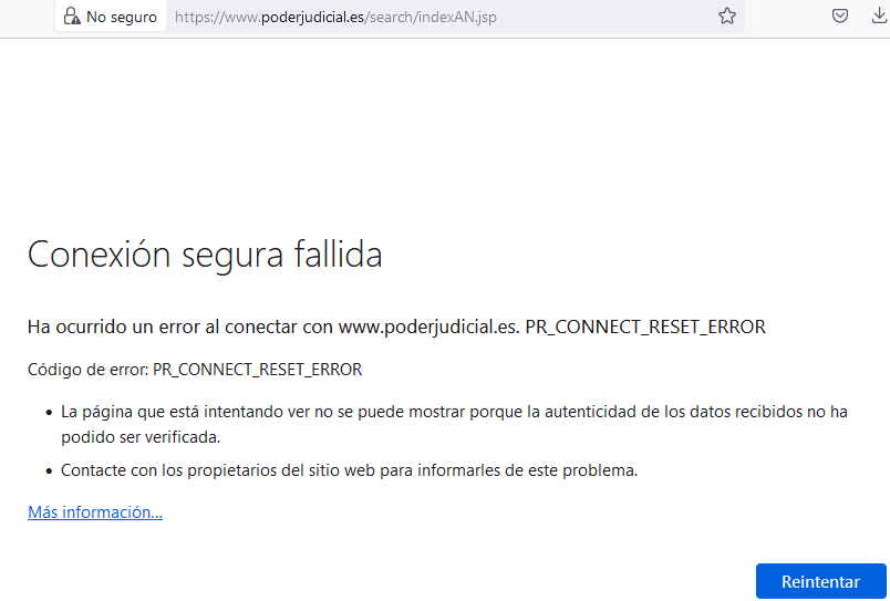 Alguien está tocando cosas en el CGPJ... 

No renuevan el certificado de la web como para renovar la composición 🤷‍♀️