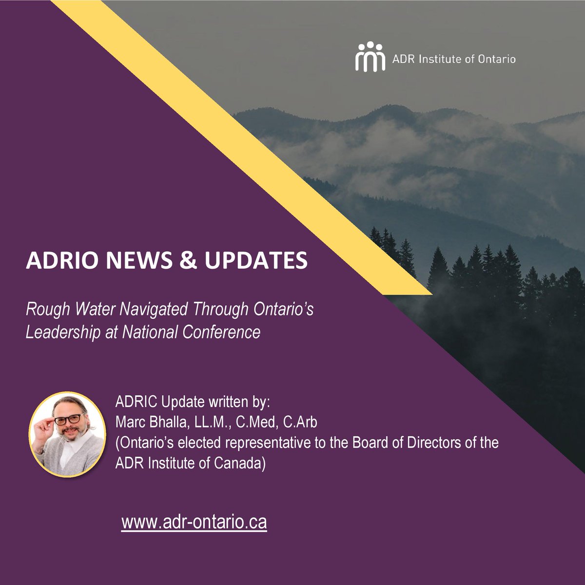 Ontario was well represented at the ADR Institute of Canada's Conference back in November! Read all about it here: adr-ontario.ca/adrio-at-adric… #ADR #mediation #arbitration #ConflictManagement