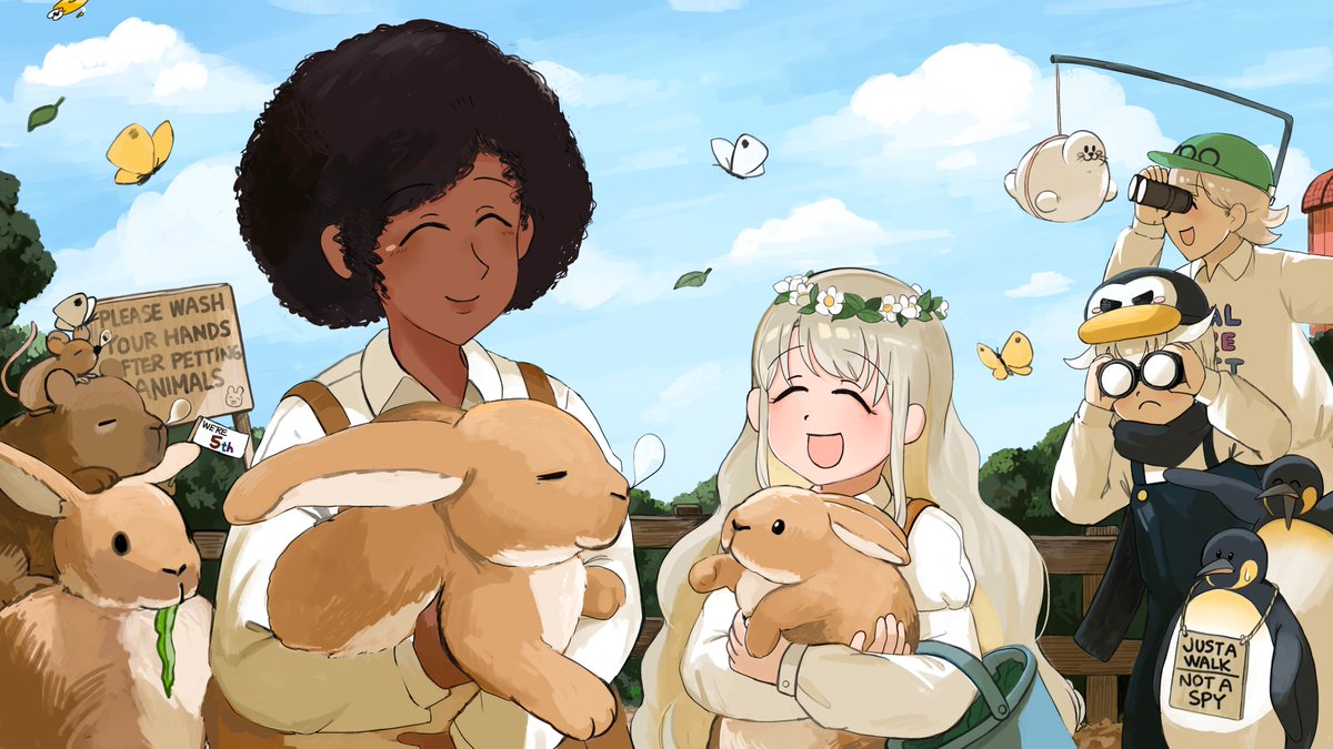 「12.The petting animal area is always pea」|Divaのイラスト