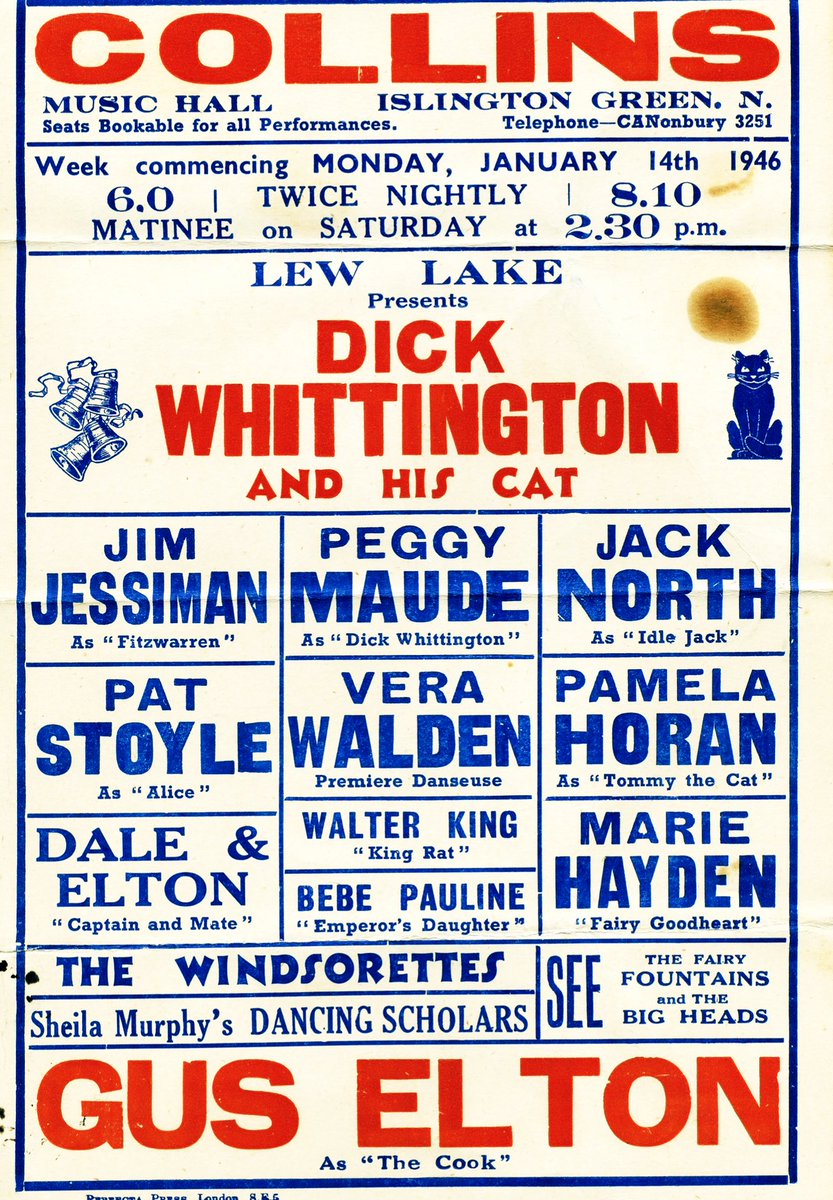 A much loved tradition in my family is going to a #Panto at #Christmas. This year we are off to see #DickWhittington at the wonderful @RichmondTheatre with #PaulMerton as “Sarah the Cook” - a role my grandad George Maryon (stage name Gus Elton) played many times over the years!