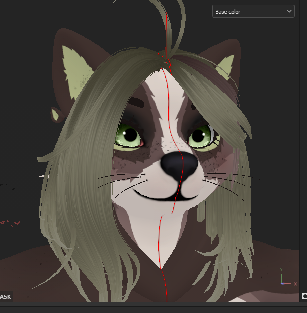 SatKartoffel's tweet image. [Gumroad][Texture] I've been working on a texture for Foxis new Meeko avatar! It's so cute ;; I was aiming for like an earthy honey badger! #vrchatfurry #furryvrchat #textureartist #gumroad #foxipaw #MeekoRaccoon