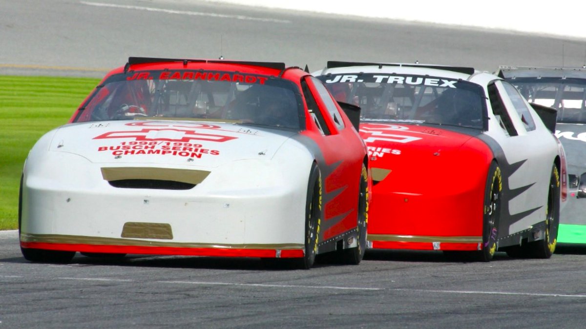 Teammates Dale Earnhardt Jr and Martin Truex Jr testing at Daytona in 2005.

#Chance2Motorsports
