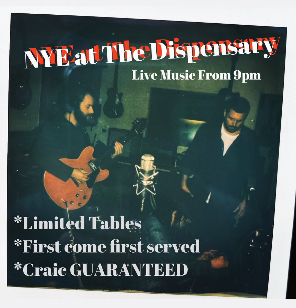 NYE @thedispensarypub 

Only right that I finish out what has been an incredible year, with my favourite gig at my favourite pub.