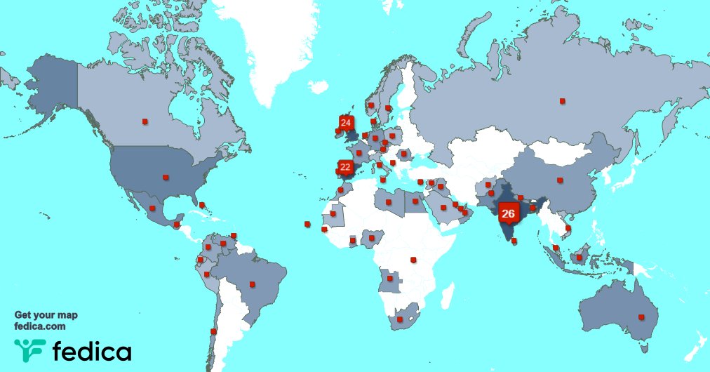 I have 2 new followers from Indonesia 🇮🇩, and more last week. See fedica.com/!CricketInMadr…
