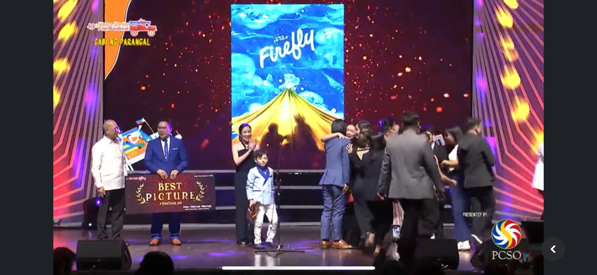 MrDeGuzman28's tweet photo. Nagbabalik "GMA PICTURES"

FIREFLY AWARDS

1. BEST CHILD PERFORMER (EUWENN MIKAELL)

2. BEST IN SCREENPLAY

3. BEST PICTURE

#FireflyMovie 
 #MMFF2023 https://t.co/dvu5N4XyVr