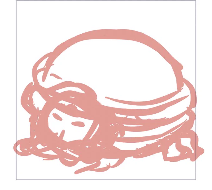 これは下書きここからペン入れを始めます 