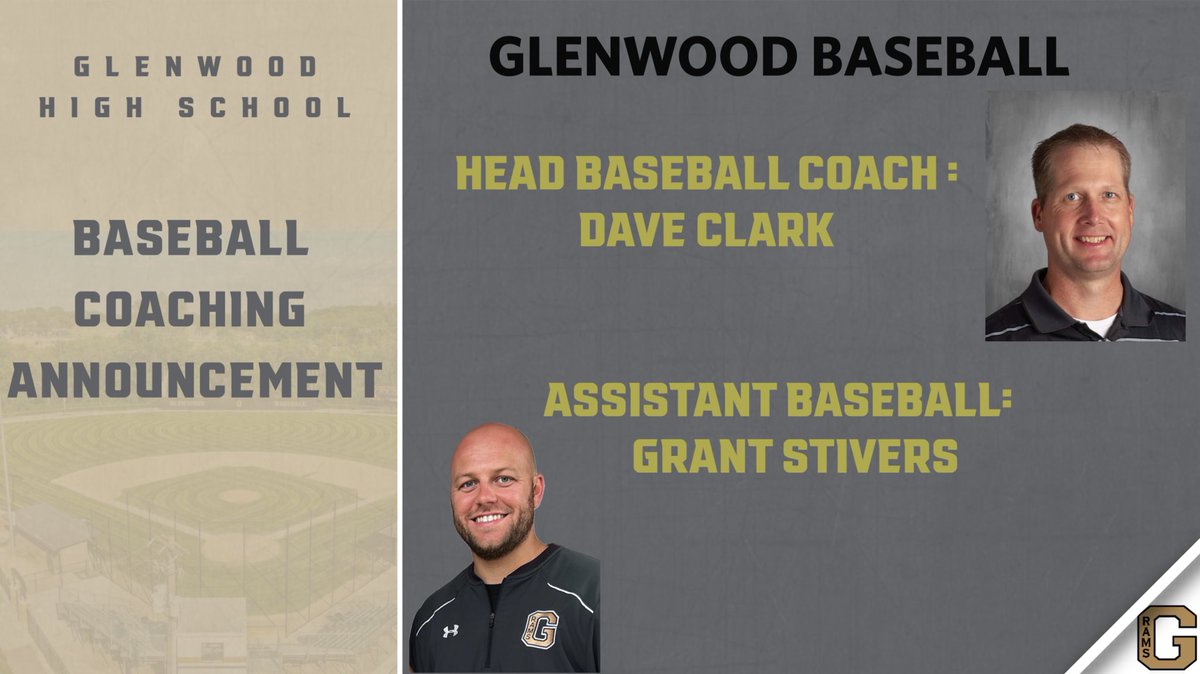 Excited to announce Dave Clark will be the next Head Baseball Coach &amp; Grant Stivers will also be joining the staff as an assistant coach pending board approval!