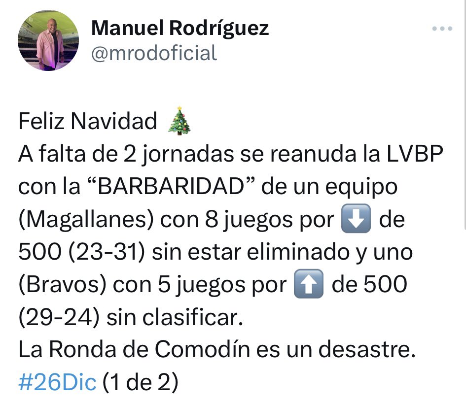 mrodoficial's tweet photo. Solamente 1.369 personas asistieron ayer al José Bernardo Pérez de Valencia, en el “tan importante y decisivo” juego Zulia-Magallanes. 
Para aquellos que aún tratan de defender el formato de la Ronda de Comodín con el argumento del interés que genera.
#27Dic #FelizMiercoles https://t.co/qwA7CGnLyY