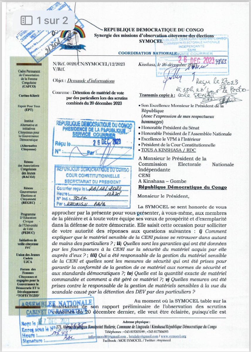 wembi_steve's tweet image. #RDC: #Election2023 | “Le taux de ce phénomène qui se constate dans plusieurs provinces et chez diverses personnes, souvent des officiels, appréhendées en flagrant délit par des citoyens et ou par la Police est si élevé et est de nature à fausser de manière imparable les