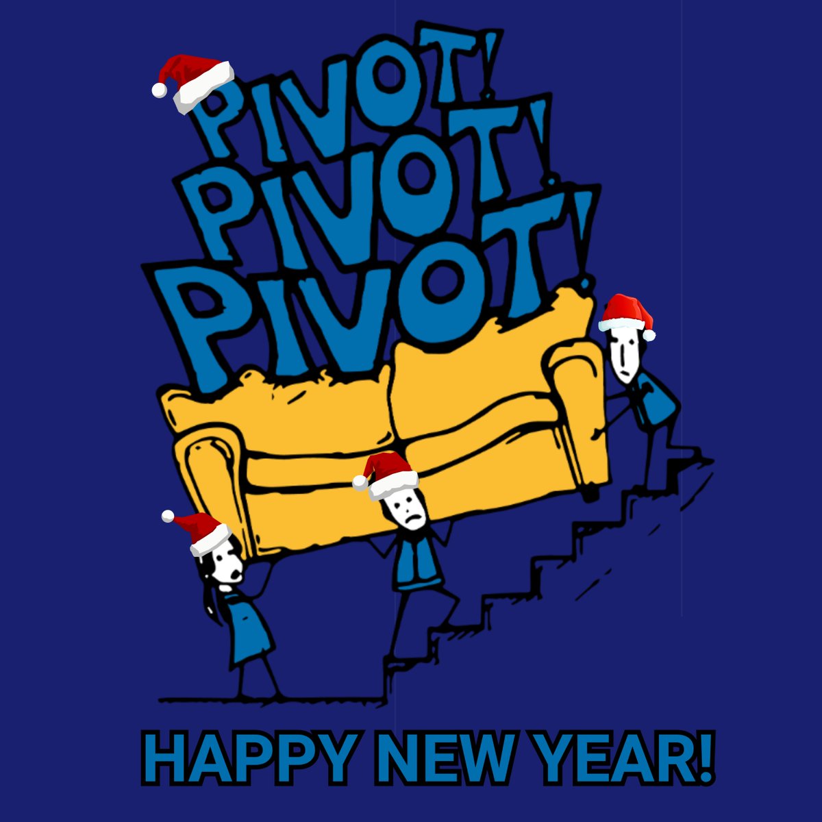 pivot_con's tweet photo. Here we're in our Santa hats, hoping you had a wonderful Xmas & looking forward to 2024! We all deserve some rest during the holidays but don't forget to treat yourself by requesting an invitation to #PIVOTcon24.
#yellowsofa seats are limited!
https://t.co/m54mFV0cwC
#CTI #CFP https://t.co/x54aAV0baK