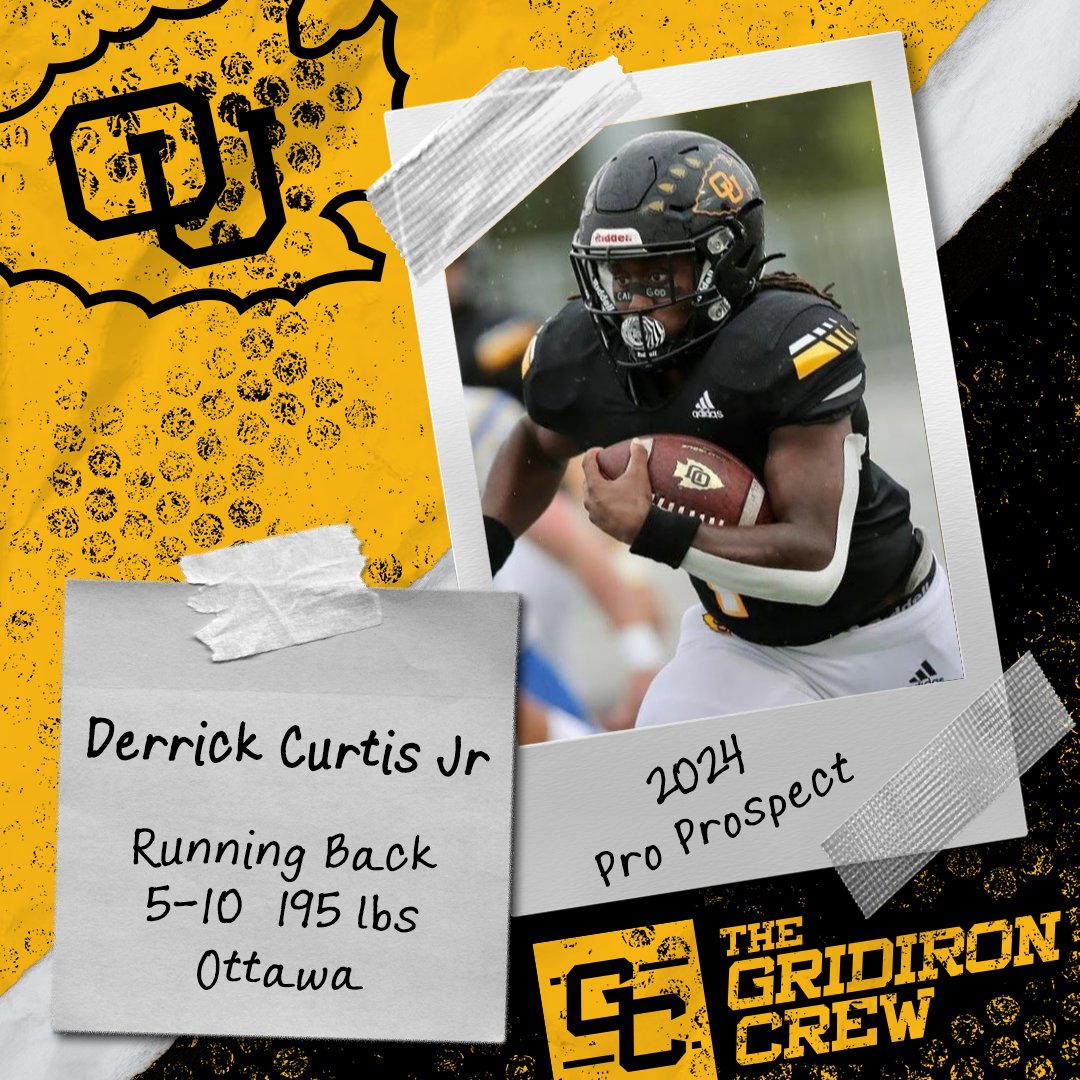 ⚠️ Attention Pro Scouts, Coaches, and GMs ⚠️

You need to look at 2024 Pro Prospect, Derrick Curtis Jr <a href="/D_Curtis4/">Derrick Curtis Jr</a>, a RB/Slot from <a href="/OttawaBravesFB/">Ottawa Braves Football</a>

👀 See our Interview: thegridironcrew.com/derrick-curtis…

#2024ProProspect #DraftTwitter #NFLDraft #NFL #CFLDraft #CFL #ProFootball 🏈