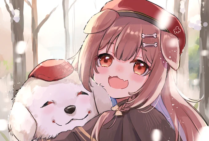 水無月みずさんのころさん本に ゲストで一枚寄稿させていただきました ふゆのわんこと戯れるころさんです みずさんのころさんめっちゃかわいいのでおすすめ