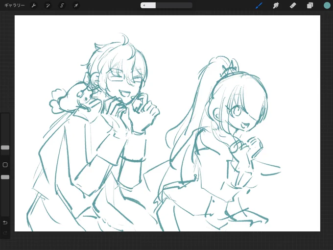 いまシンフォニアの描きたいとこをがりがり描き始めたところなんだけど、資料見るたび可愛すぎる…ってなっちゃう… 