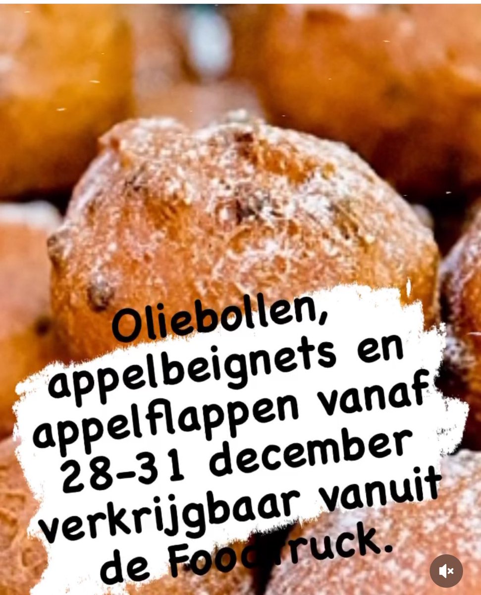 Zelfs oudjaarsdag staan we er met de Foodtruck naast ons pand op de zandlaan.