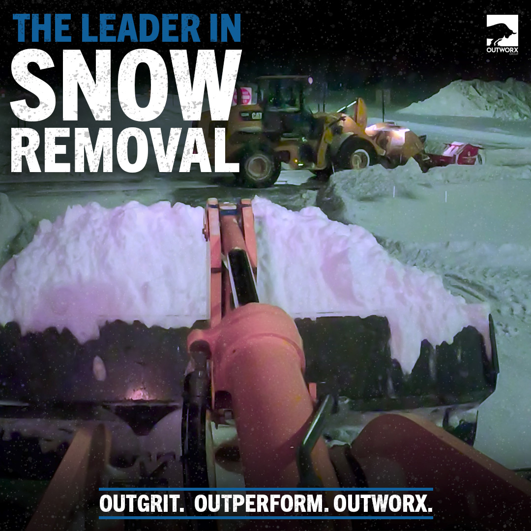 Outworx Group is the leader in snow and ice management. Ranked No. 1 on Snow Magazine's Top 100 list, our family of companies are fully experienced in all phases of snow removal operations. 

#SnowRemoval #AirportSnowRemoval #CommercialSnowRemoval #SnowAndIceManagement #Outworx