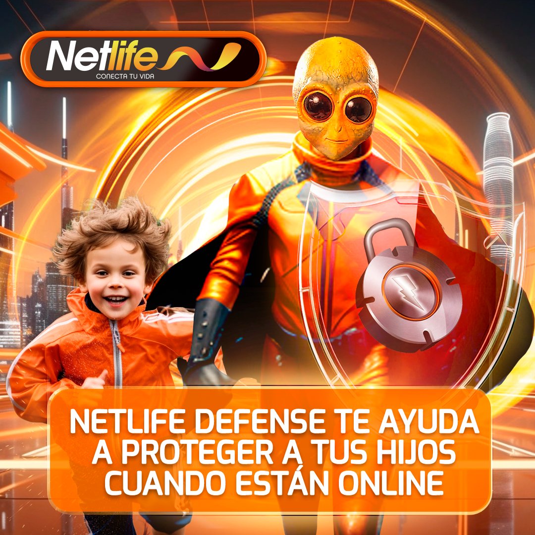 🌐 ¡Netlife Defense, el superhéroe de la seguridad digital, está listo para proteger tu mundo virtual! 🦸‍♀️🚀 Recuerda que tu plan de internet incluye 3 licencias, sin costo adicional. ¡Activa a tu superhéroe digital y vive sin preocupaciones en la red! netlife.ec/netlife-defens…