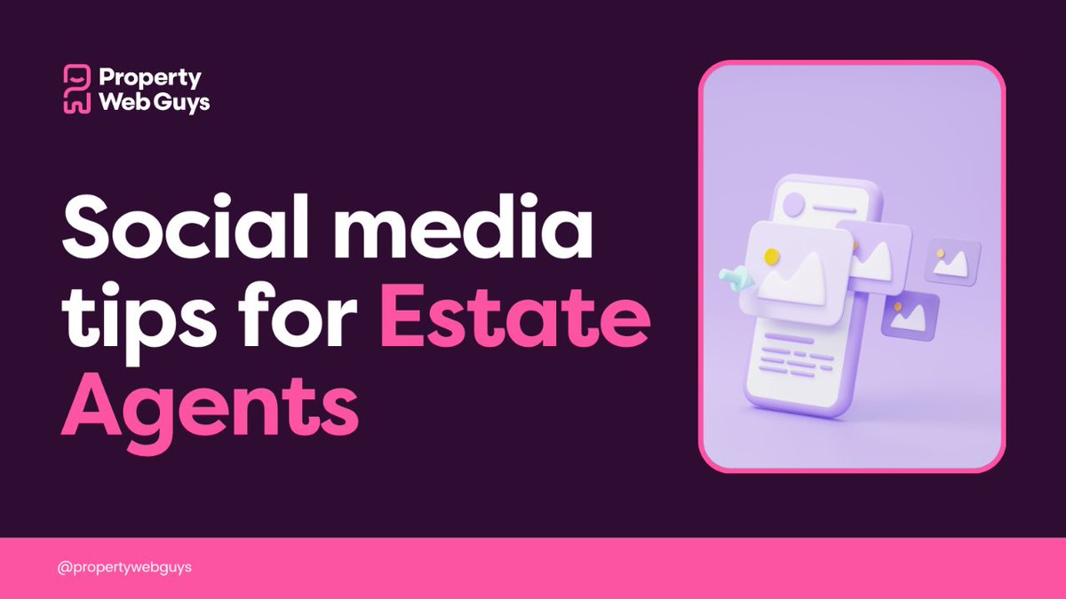 Social media tips for estate agents: 5. Utilize different content formats. Post interesting articles, infographics, polls, and other content to engage your followers. #socialmediatips
