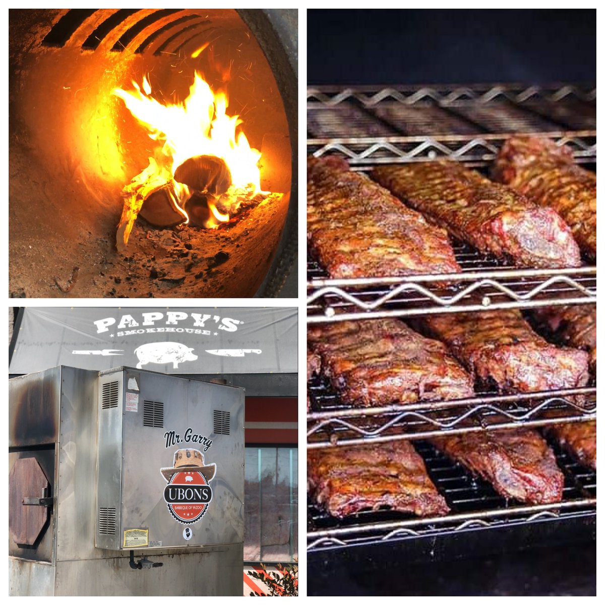 Smokers are fired up, and our crew is ready to get back to doing what we love! Serving you! 🔥😋🙌

#pappysstpeters #pappyssmokehouse #bbq #barbecue #meat #food #bbqlife #bbqfoodie #ribs #porkribs #stpeters #stcharleseats