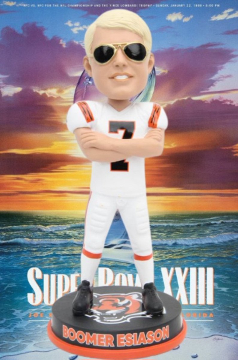 CINCYBOBS's tweet photo. Bengals Legends Series 2 First Release. 
Boomer Esiason limited to #/216
On sale: January 5th 2024 @11A.M. $65
@ https://t.co/tkRhZDaX97 
This is the 1st in a series of 10 bobbleheads 
Heirloom Framing Pickup Event Sunday January 21st from 10 A.M. - 12 P.M. "KEEP ON BOBBIN" https://t.co/gd1jDfwmzJ