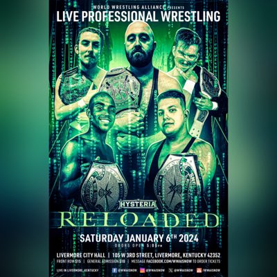 TylerHawkinsWWA's tweet photo. @WWAISNOW is coming back strong January 6th in Livermore, KY! #wwaisnow https://t.co/rKCRj886Bx