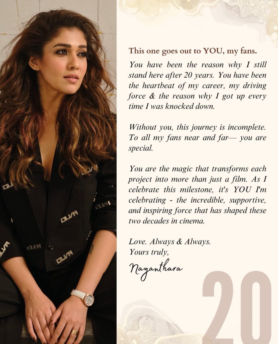ursavian's tweet photo. we love you so much nayan ! no matter what, we be always there for you ❤️
#Nayanthara #LadySuperstar #20YearsOfNayanism https://t.co/ly34oiAWHE