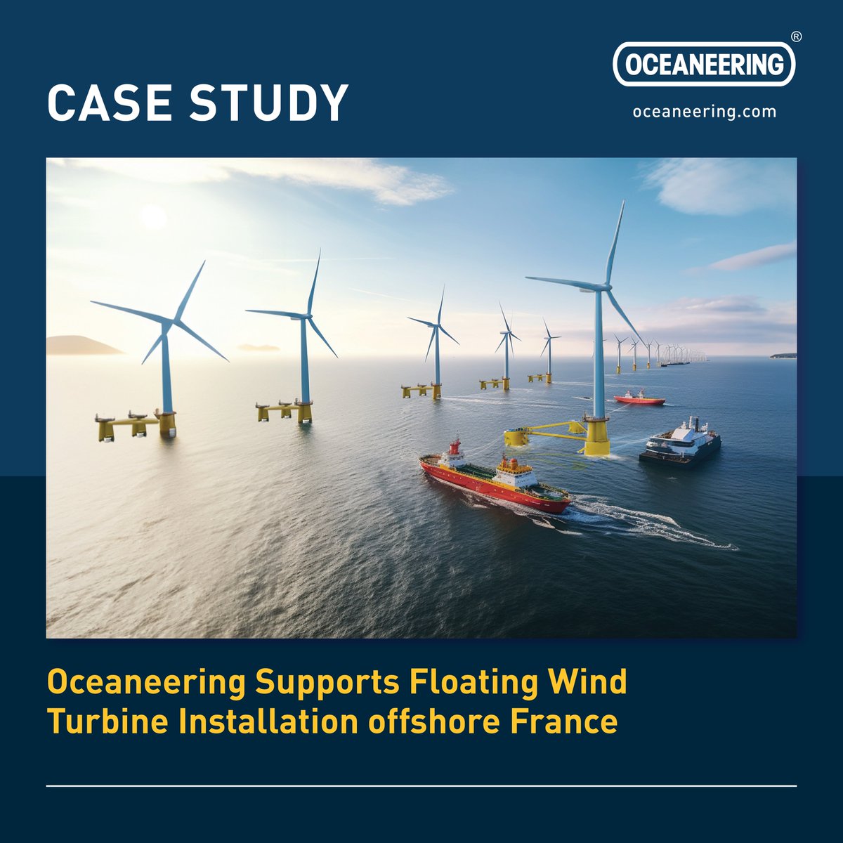 Oceaneering's tweet image. #ICYMI Find out how we supported a floating wind turbine installation offshore France through poor visibility and complex operations: oceaneering.com/oceaneering-ro…

#offshorewind #floatingwind #installation #windturbines #europe #renewables #france #rov