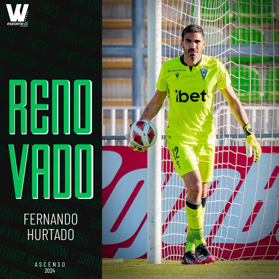 eseaenecl's tweet photo. El experimentado portero Fernando Hurtado será parte de la temporada 2024 con Santiago Wanderers de Valparaíso ¡Vamos con todo! #RenovacioneSW #SW2023 #SW2024 #VolveremoSW. https://t.co/f7uPvWTb5F