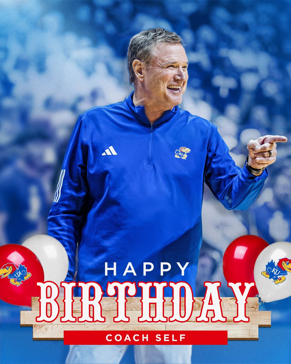 Happy Birthday to the 🐐, <a href="/CoachBillSelf/">Bill Self</a> 🎉