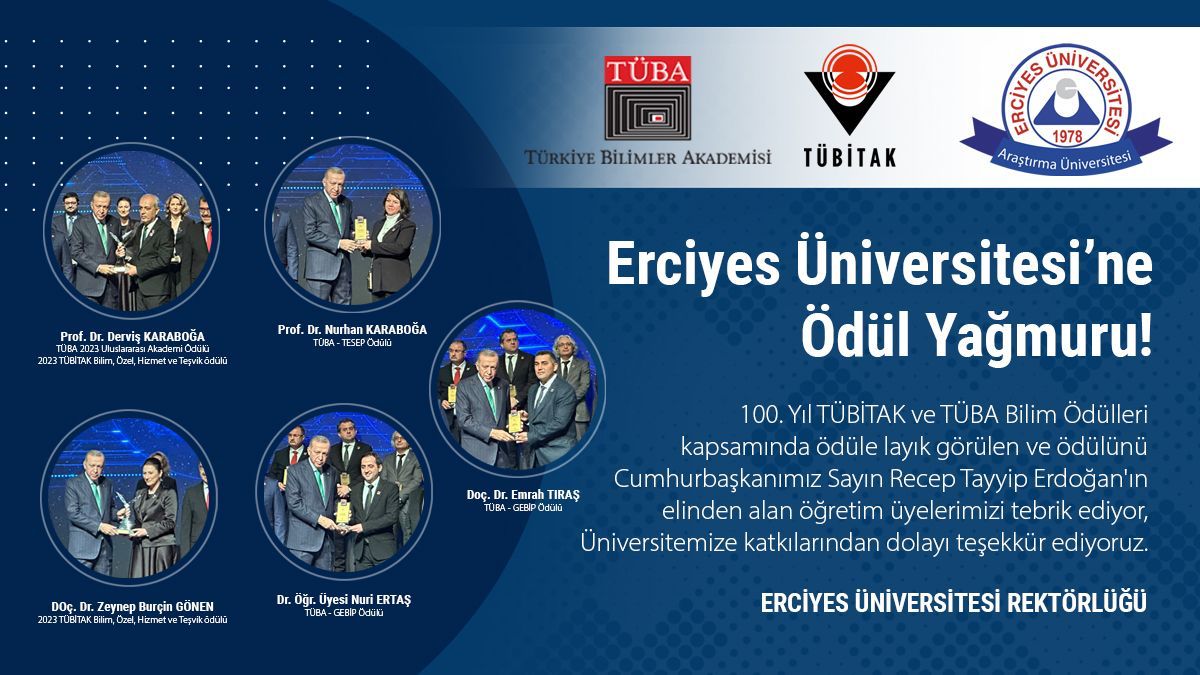 ERCİYES ÜNİVERSİTESİ'ne ÖDÜL YAĞMURU. 
haber için⤵️
bitly.ws/37pLR
<a href="/tcbestepe/">T.C. Cumhurbaşkanlığı</a> <a href="/tubitak/">TÜBİTAK</a> <a href="/tubaakademi/">TÜBA</a> <a href="/YuksekogretimK/">Yükseköğretim Kurulu (YÖK)</a>  <a href="/kayserivaliligi/">T.C.Kayseri Valiliği</a> <a href="/KayseriBSB/">Kayseri Büyükşehir Belediyesi</a>