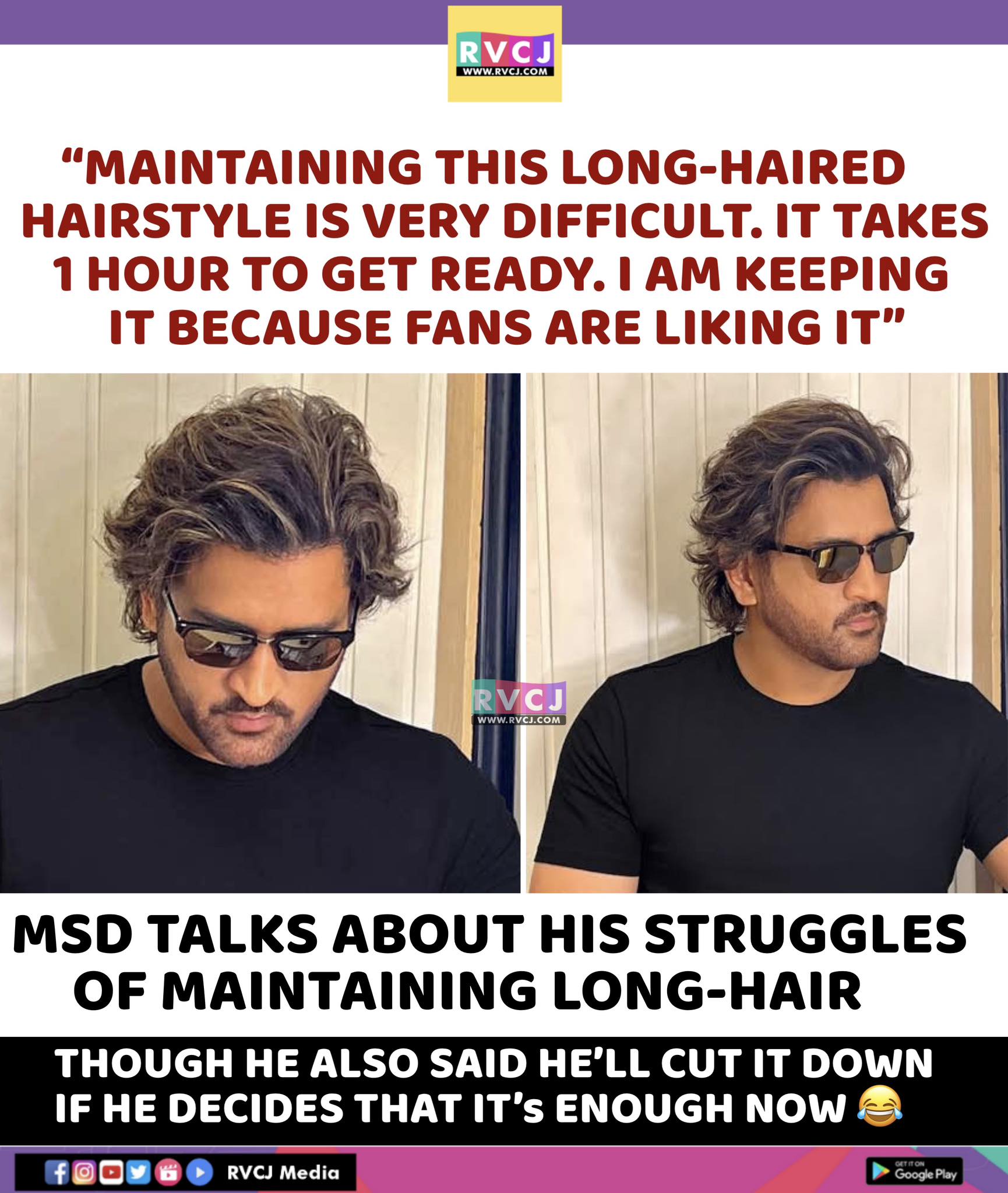 Maintaining long hair for fans': MS Dhoni on new his look ahead of IPL 2024  – Firstpost
