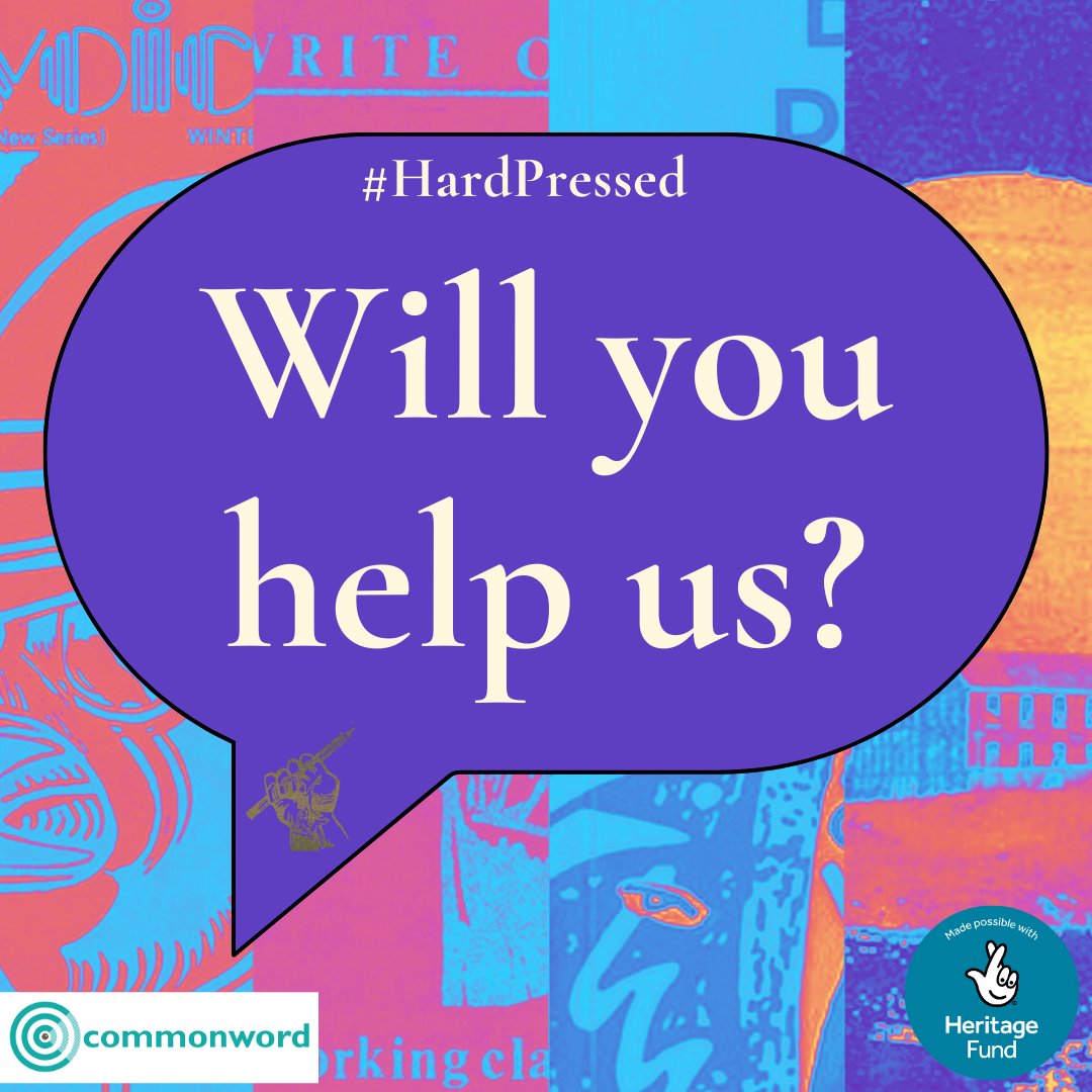 cultureword's tweet photo. We need your help! 🧐 📰
The #HardPressed project is delving into the hidden history of Manchester’s radical independent publishers from between 1970-2010. Do you have any printed publications (books, pamphlets etc) from this time?
Get in touch: heena@cultureword.org.uk https://t.co/sJsVJ1P97z