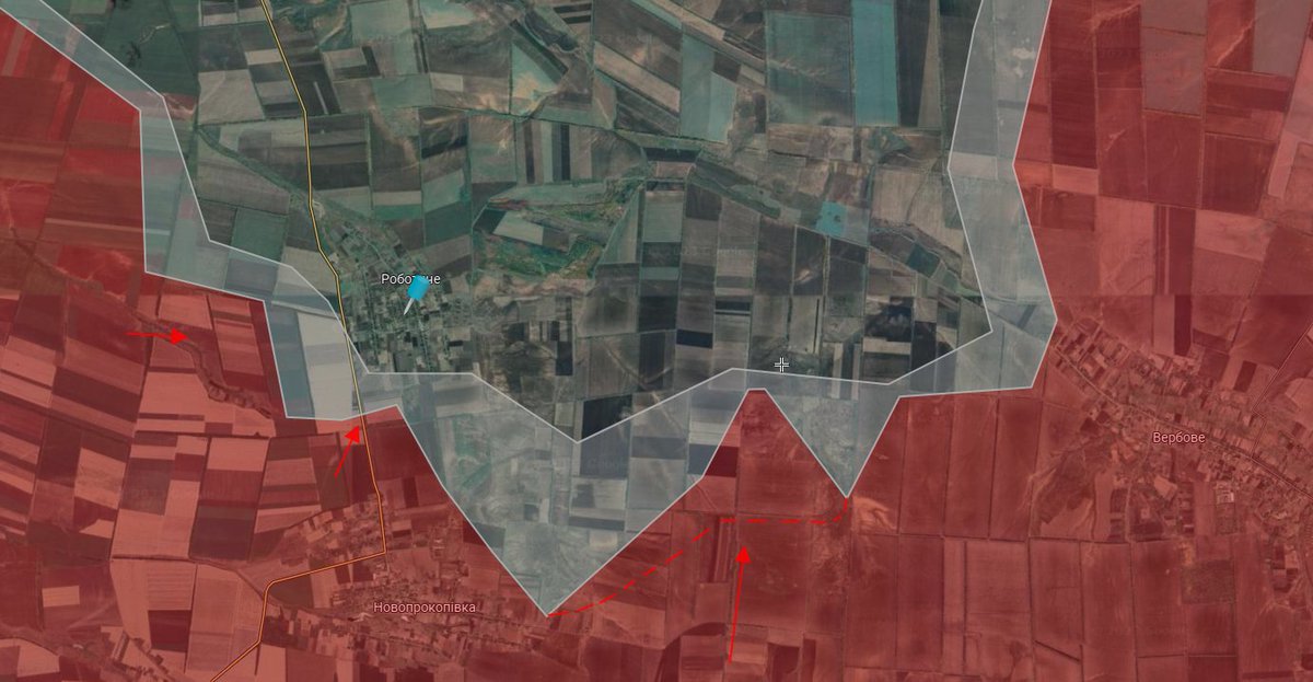 InsaleZ's tweet image. ‼️ Russian forces advanced southeast of #Robotine.