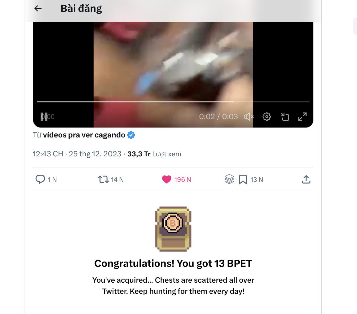 tradingmagazin3's tweet photo. Đăng ký Xpet nhận 50 $Bpet ~ 73$
Hướng dẫn anh em cách đăng ký Xpet đơn giản, nhận được 50Bpet giá trị 73$...
Anh em trên PC hoặc Điện thoại ( Mình ưu tiên PC Để cày chay nhặt rương BPET)

Anh em gõ https://t.co/wf45vt16Pe Rồi đăng nhập bằng tài khoản X ( Mình tạo nhiều clone để nhận luôn, Và không rút được BPET phần quà tặng) 
Nhập code của mình vô là được: xpet_309e0958
https://t.co/wf45vt16Pe 
Sign in X > nhập Code:   xpet_309e0958  > Nhận Pet xong > Chọn Quest( Nhiệm Vụ hằng ngày) > Hoàn thành Quest > Open Box nhận đồ ăn và 50 $Bpet.  
Hằng ngày Anh em cố gắng làm Quest (Làm nhiệm vụ và lướt bảng tin để có thêm $Bpet) , sau đó Upgrade Pet lên levels 7 thì hàng ngày mới FARM Bpet được. Lên levels 10 thì có thể đánh quái vật.
Như mình lv 10 rút ngày $25 hoặc hơn tùy giá BPET

Chúc anh có tiền sắm tết !  #Xpet #Bpet #GameFi $xpet $bpet #SocialFi