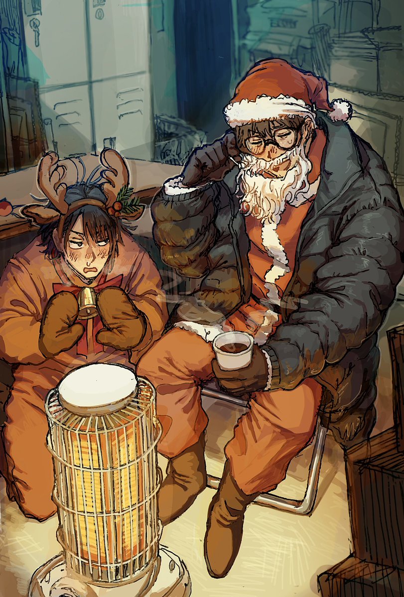 サンタお疲れ
＃オリジナル
#クリスマス