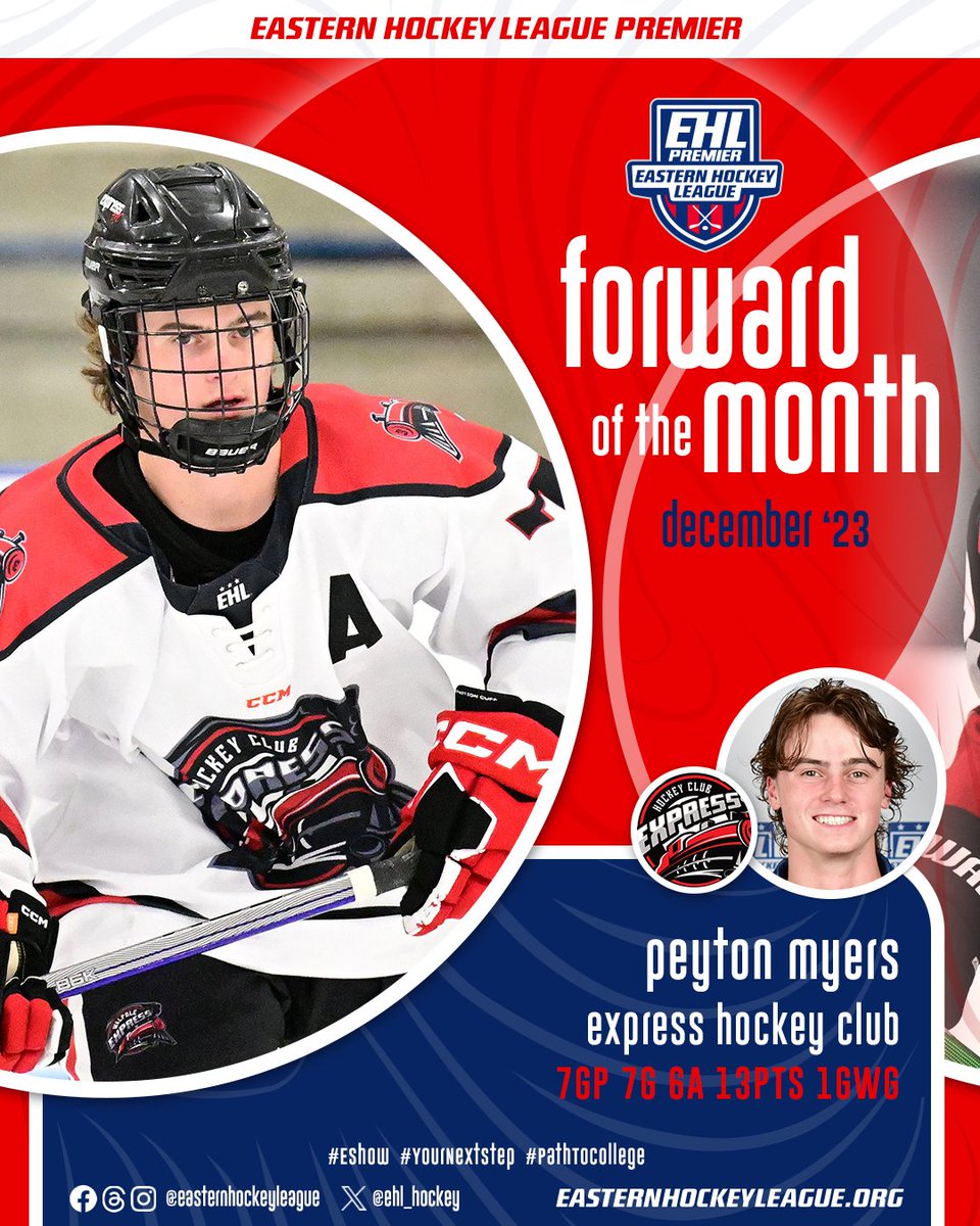 EHLpremier's tweet photo. #EShow Players of the Month Honors for December 2023 presented by @hnibonline

🔗- https://t.co/PQus7Qh2Pp

#YourNextStep #PathToCollege https://t.co/CZc6fotf73