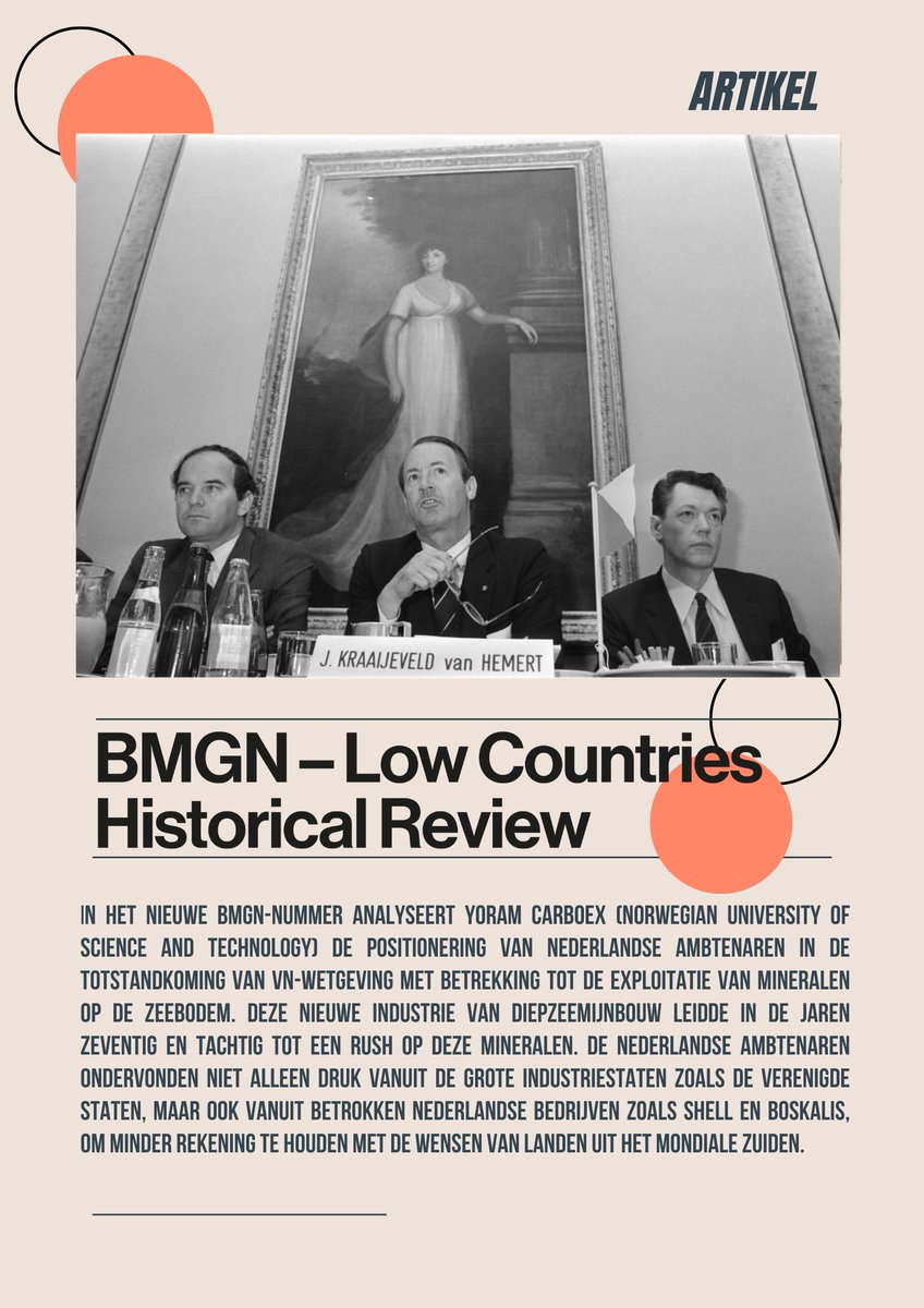 In het nieuwe BMGN-nummer analyseert Yoram Carboex  de positionering van Nederlandse ambtenaren in de totstandkoming van VN-wetgeving met betrekking tot de exploitatie van mineralen op de zeebodem. Lees het artikel hier: ow.ly/9WI050Qm6Ba
