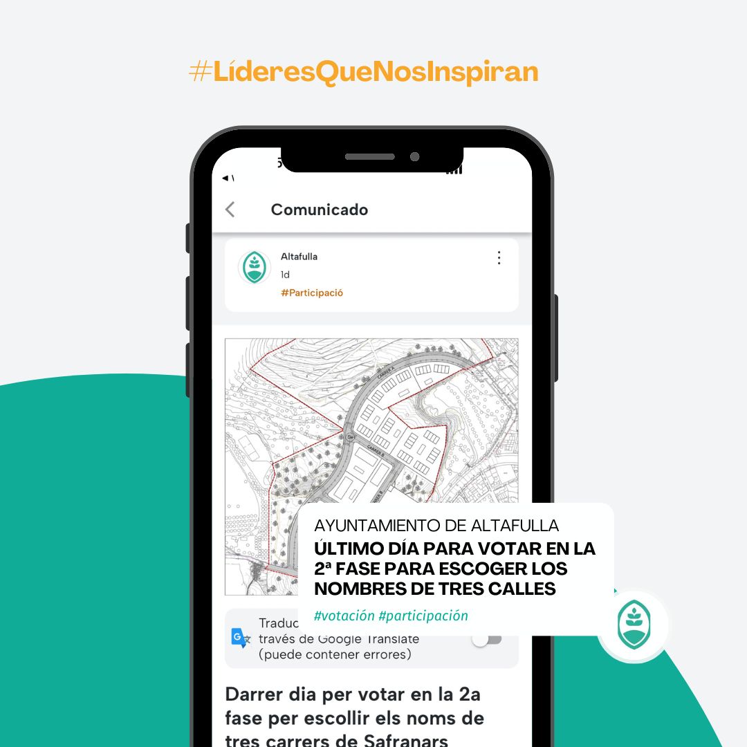 EagoraApp's tweet photo. ¡Celebremos la Navidad con una dosis de participación ciudadana! 

El @ajAltafulla ha involucrado a su comunidad en la elección de nombres para tres de sus calles. 

¡Felicidades por fomentar el compromiso cívico! Estamos deseando descubrir los nombres ganadores. 🌟🎉

#eAgora https://t.co/BYcEoIVt9u