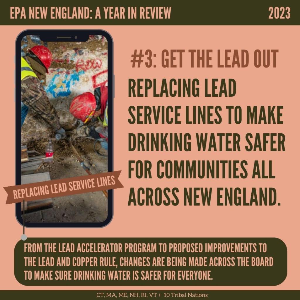 EPARegion1's tweet photo. We're closing out the year by #recapping our #Top10 moments of #2023! 

#3: Get the lead out! 🚧🏠 https://t.co/yKiz2RizlR