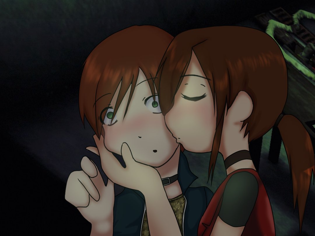 maxfreakfield's tweet photo. finished thing ❤️ 
#steveburnside x #claireredfield https://t.co/sELJPE93fs