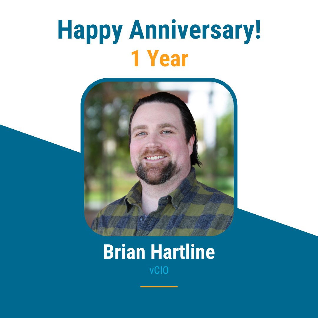 ASGTechnologies's tweet image. We'd like to wish a Happy Anniversary to our vCIO, Brian! Thank you for all of your hard work this year. 🎉
#asgct #asginformationtechnologies #asgit #managedserviceprovider #msp #managedit #itconsulting #comanagedit #networksecurity #datasecurity #compliance #itsupportct