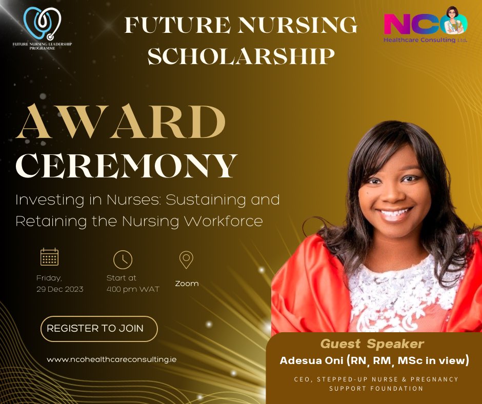 futurenursingLp's tweet photo. Meet our Guests and Speakers 

We anticipate an inspiring evening as we collectively acknowledge the importance of sustaining and retaining our valuable nursing professionals.  

Please Register to confirm your attendance. https://t.co/Olf0UbBSY6
@futurenursingLp @NursecoachO https://t.co/de23AmY5b7
