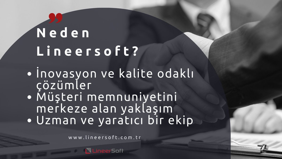 Bizimle birlikte iş süreçlerinizi optimize edin ve rekabet avantajı elde edin!

lineersoft.com.tr

#yazılım #inovasyon #dijitaldönüşüm #işletmeçözümleri #lineersoft