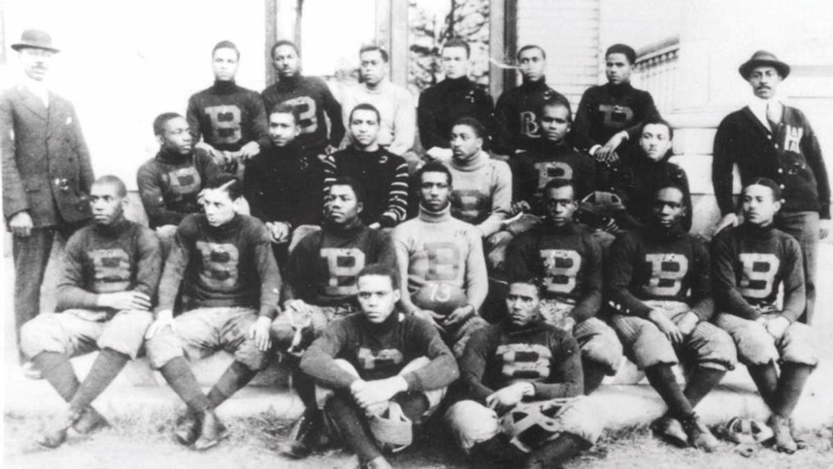 CIAAForLife's tweet photo. The Birth of Black College Football. 🏉

On this day, December 27, 1892, @lcbluebears and Biddle College (now @JCSUSports ) played the first Black intercollegiate football game in Salisbury, North Carolina. https://t.co/u3EtrWnTXp