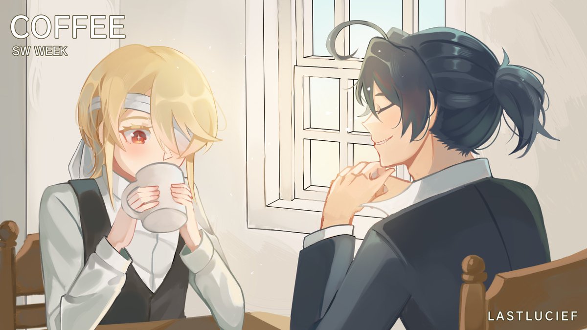 LastLucief's tweet photo. Day 3: Coffee
— Brew a coffee for love one ☕️🍰
Leftovers for #SherliamWeek2023 #Sherliam https://t.co/c9pDlDuLSE